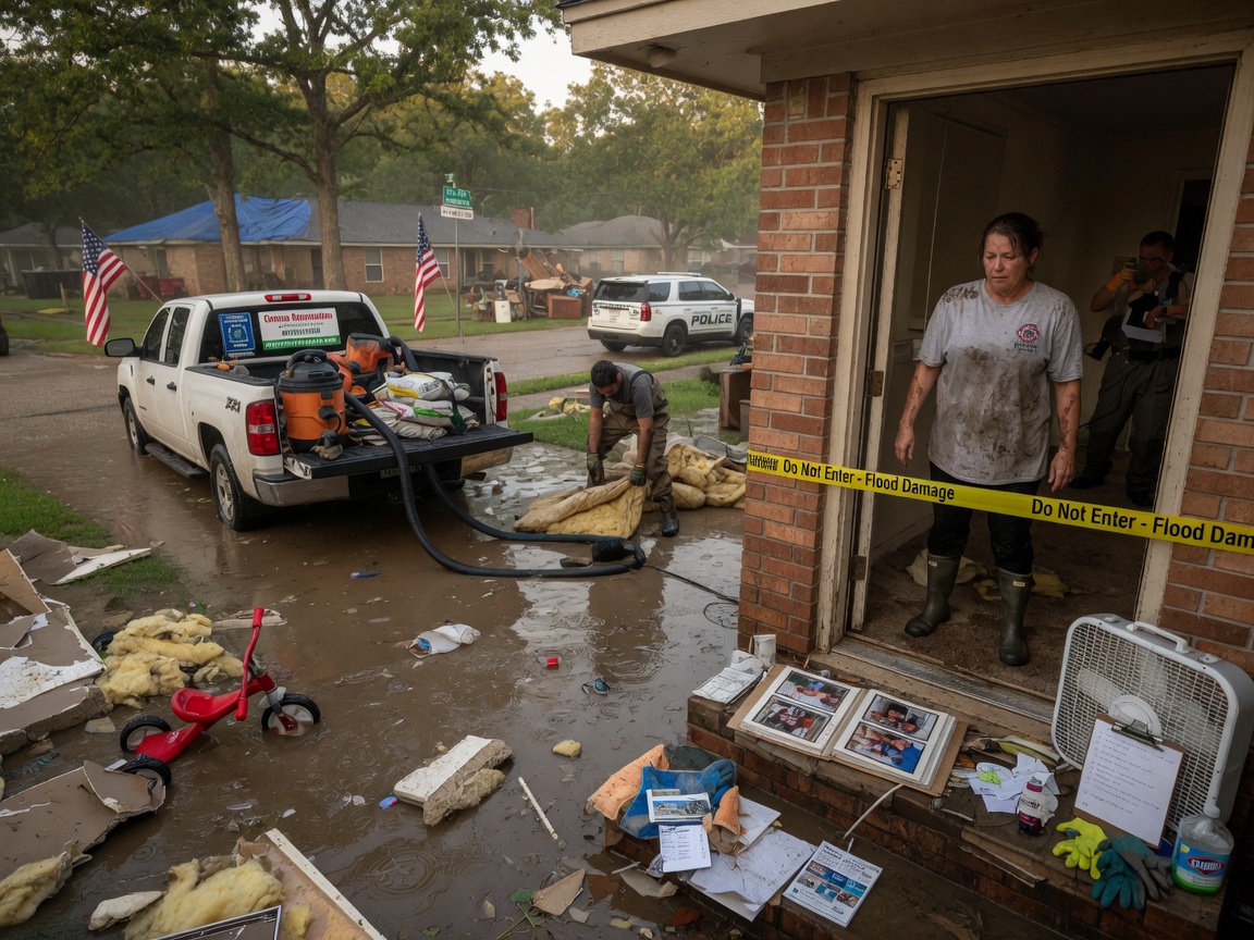 Flood Damage in Teas Lakes