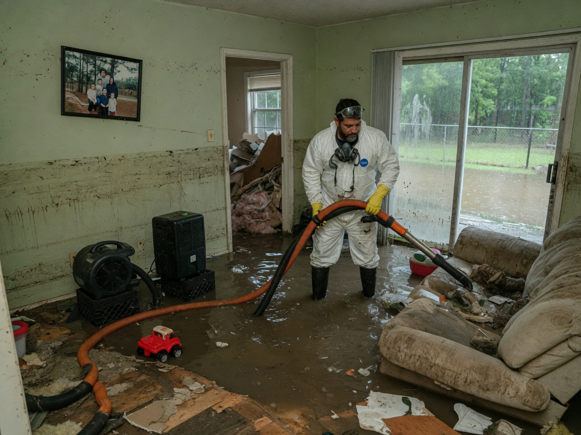 Flood Damage Cleanup in Chase Run, TX 77304