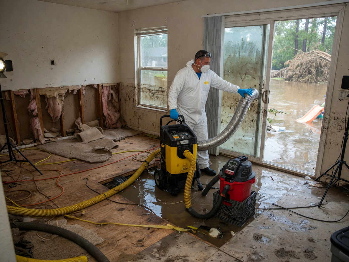 Post-Flood Moisture Cleanup in Conroe, TX